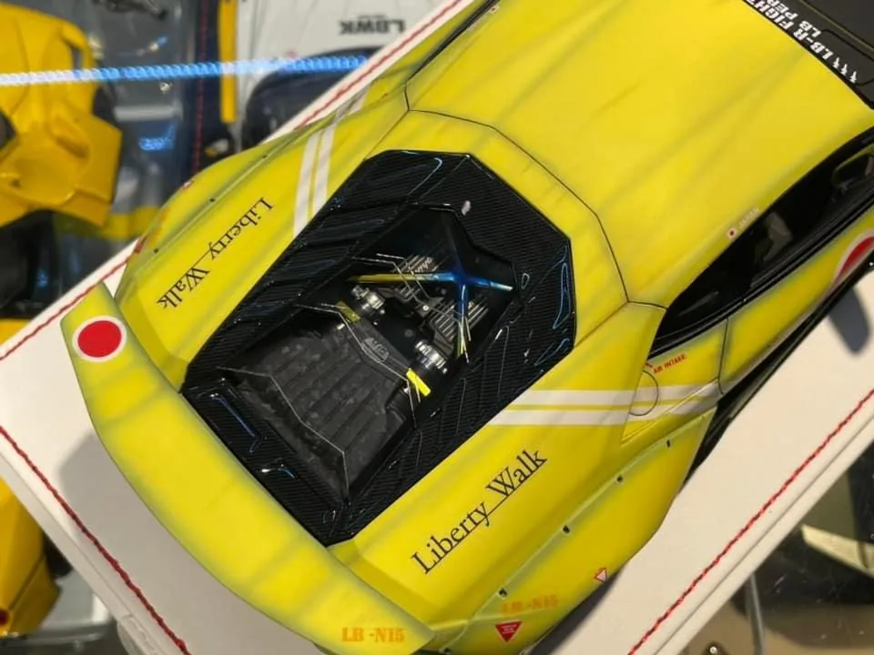 Lamborghini Huracan LBWK x Mansory (Matt Yellow ZF)[Davis & Giovanni] 1/18 scale