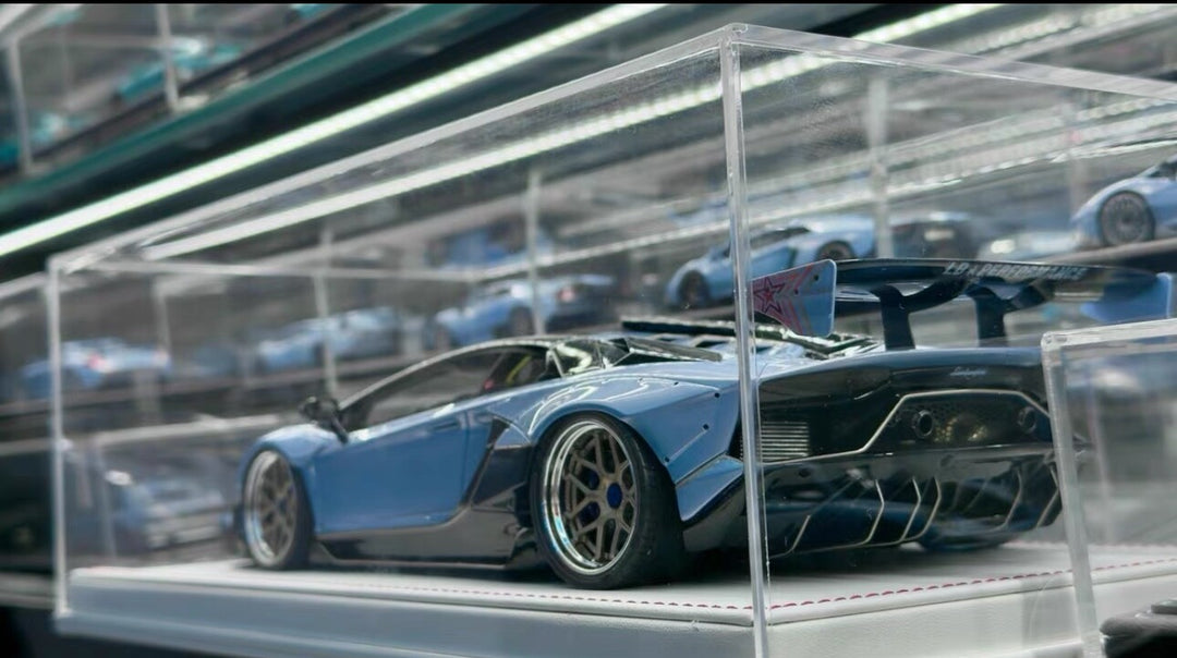 Lamborghini Aventador SVJ LBWK (Metallic Blue) [Davis & Giovanni] 1/18 scale