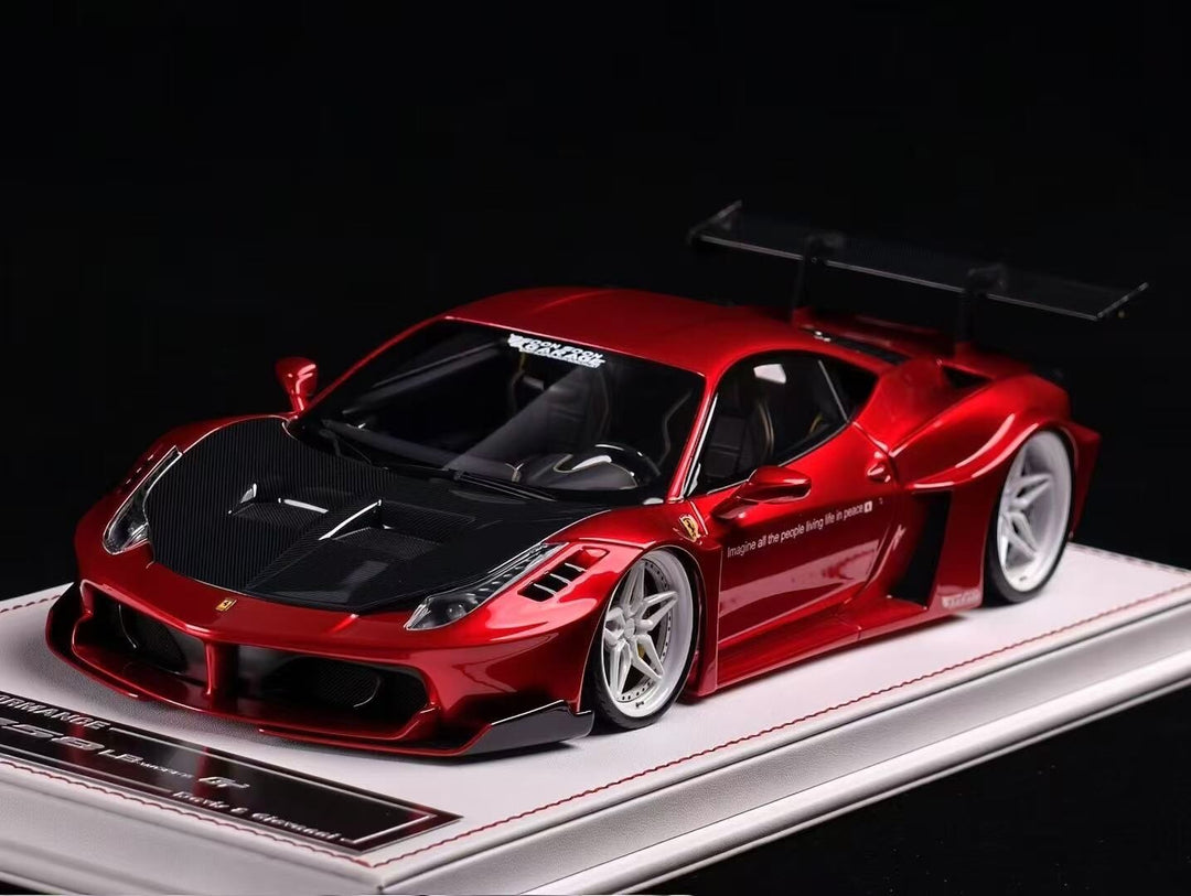 Ferrari 458 GT LBWK (Metallic Chrome Red) [Davis & Giovanni] 1:18 scale