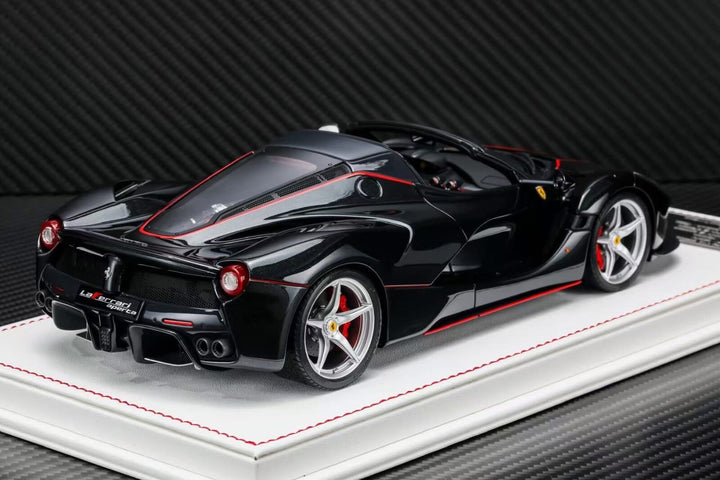 Ferrari LaFerrari Aperta (Black/ Red Stripes) [Davis & Giovanni] 1:18 scale
