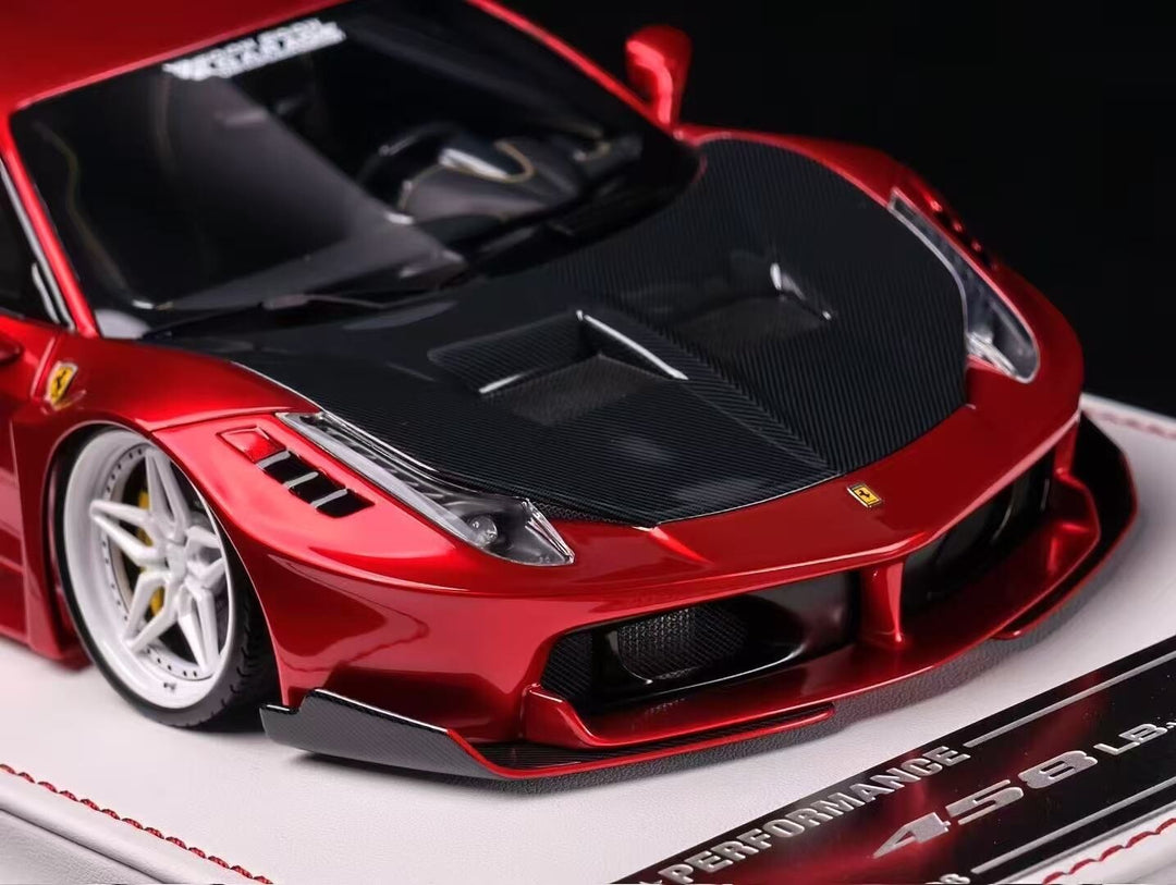 Ferrari 458 GT LBWK (Metallic Chrome Red) [Davis & Giovanni] 1:18 scale