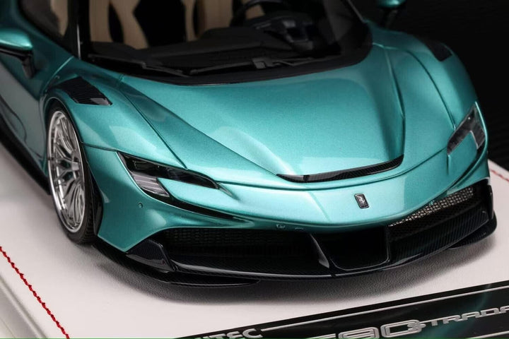 Ferrari SF90 Stradale NOVITEC (Turquoise) [Davis & Giovanni] 1/18 scale