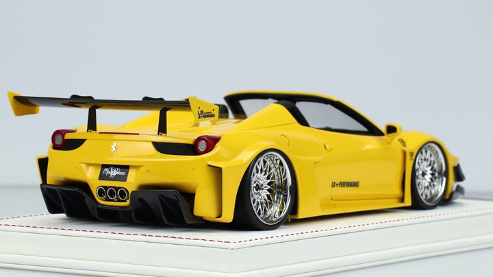 Ferrari 458 Spider GT LBWK (Yellow) [Davis & Giovanni] 1/18 scale
