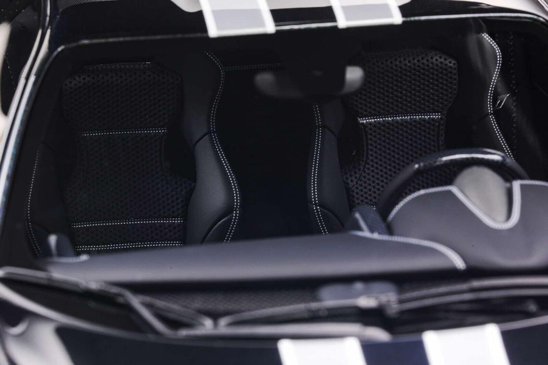 Ferrari 458 Speciale (Black/ White Stripe) [Davis & Giovanni] 1/18 scale