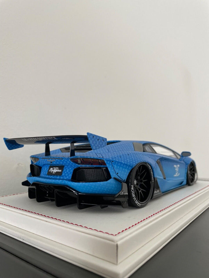 Lamborghini Aventador 2.0 LBWK (Blue LV Monogram) [Davis & Giovanni] 1/18 scale
