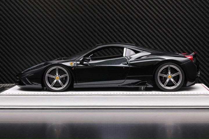 Ferrari 458 Speciale (Black/ White Stripe) [Davis & Giovanni] 1/18 scale