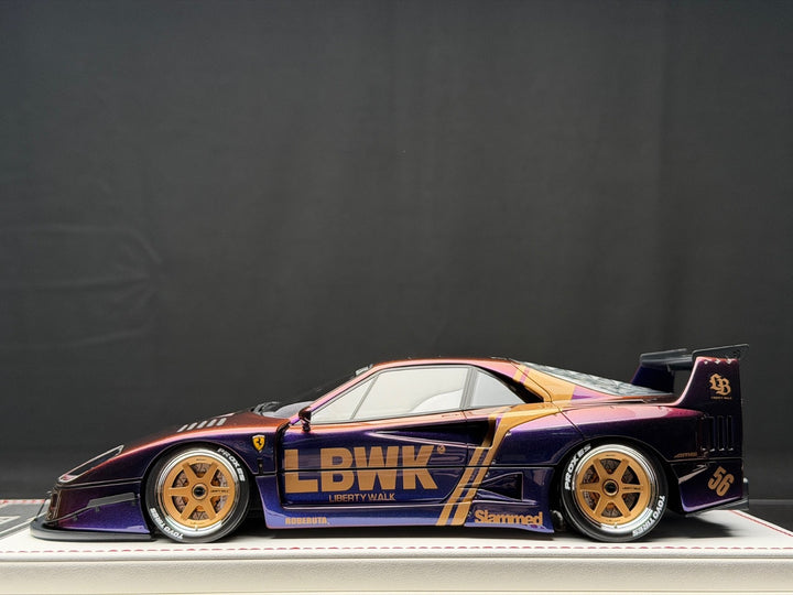 Ferrari F40 LBWK (Chameleon Purple) [Davis & Giovanni] 1:18 scale