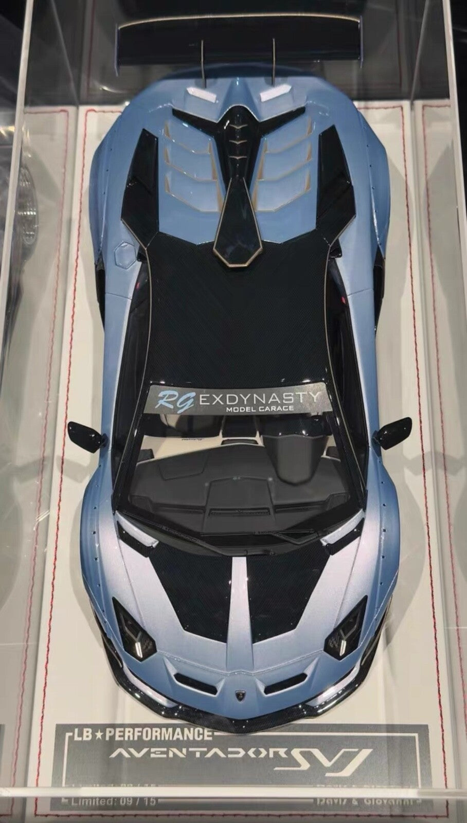Lamborghini Aventador SVJ LBWK (Metallic Blue) [Davis & Giovanni] 1/18 scale