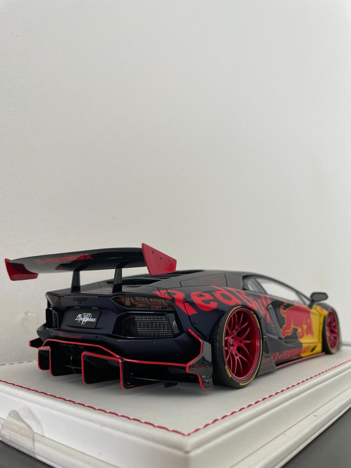 Lamborghini Aventador 2.0 LBWK (Black / RedBull) [Davis & Giovanni] 1/18 scale