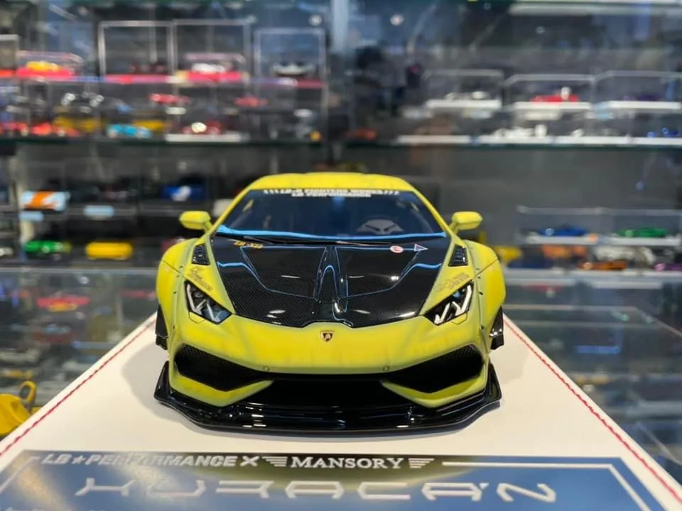 Lamborghini Huracan LBWK x Mansory (Matt Yellow ZF)[Davis & Giovanni] 1/18 scale