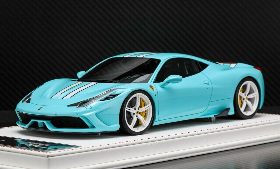 Ferrari 458 Speciale (Baby Blue) [Davis & Giovanni] 1/18 scale