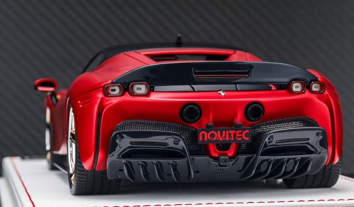 Ferrari SF90 Stradale NOVITEC (Matte Chrome Red) [Davis & Giovanni] 1:18 scale