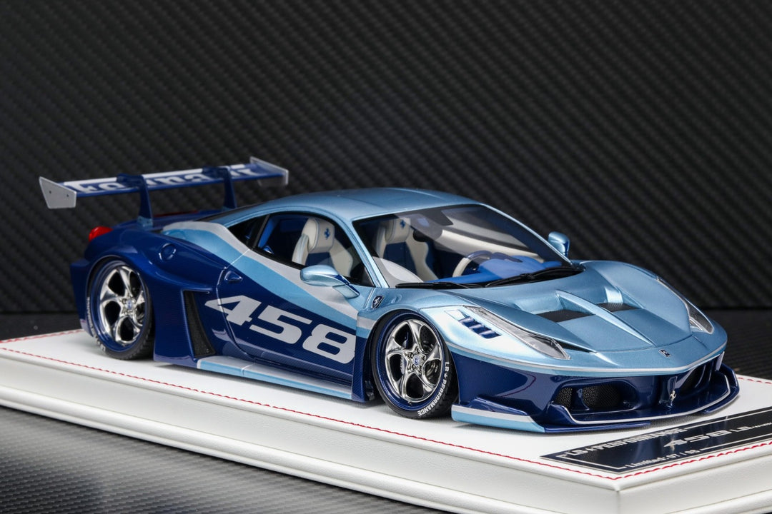 Ferrari 458 GT LBWK (Blue/ Ice Blue/ White) [Davis & Giovanni] 1:18 scale