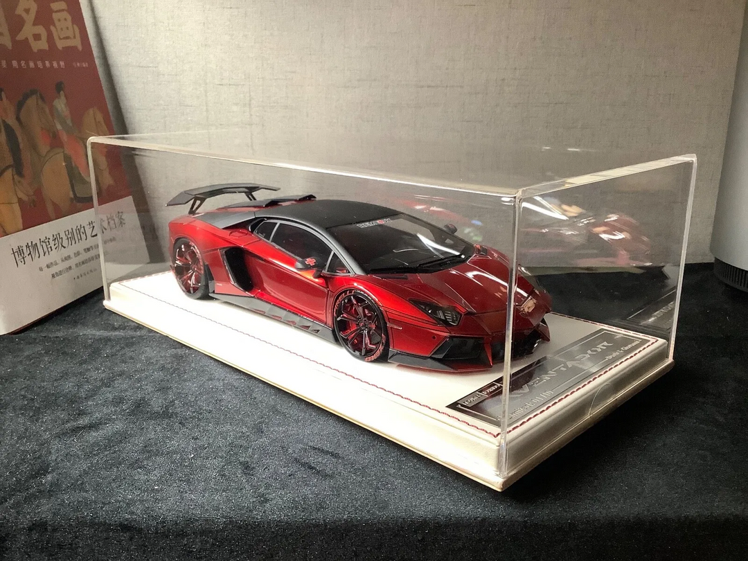 Lamborghini Aventador NOVITEC (Metallic Red) [Davis & Giovanni] 1/18 scale