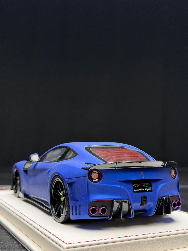 Ferrari F12 Berlinetta SVR (Matte Blue) [Davis & Giovanni] 1:18 scale - 1 OF 1