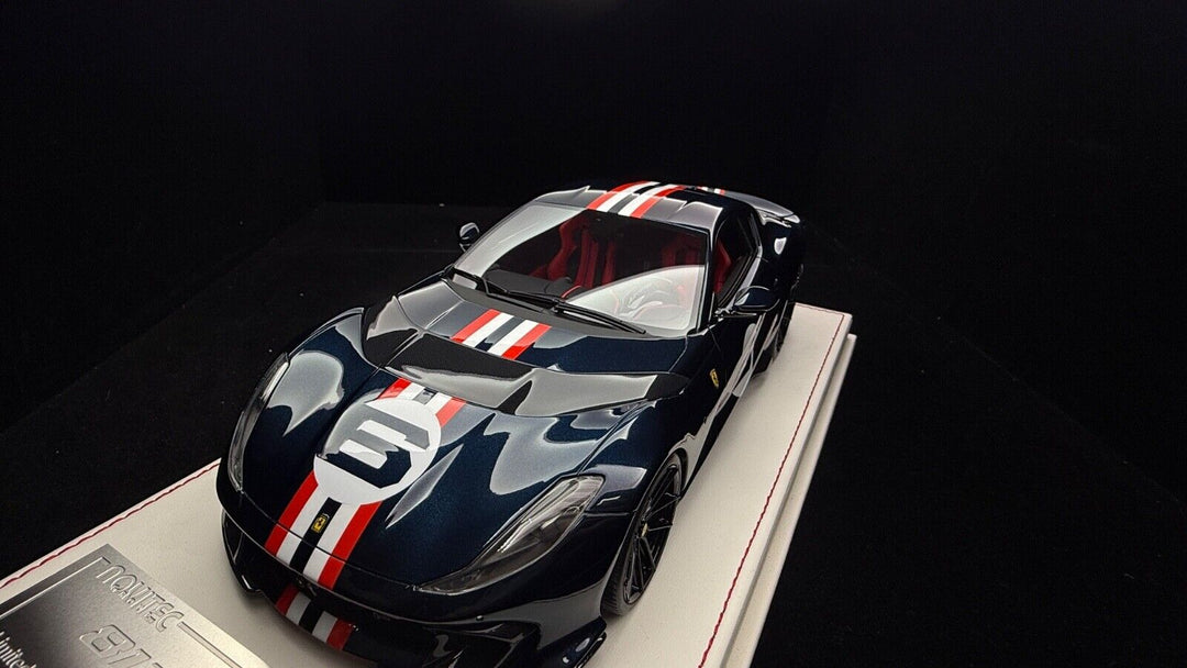 Ferrari 812 Competizione NOVITEC (Met Blue)[Davis & Giovanni] 1/18 scale- 1 OF 1