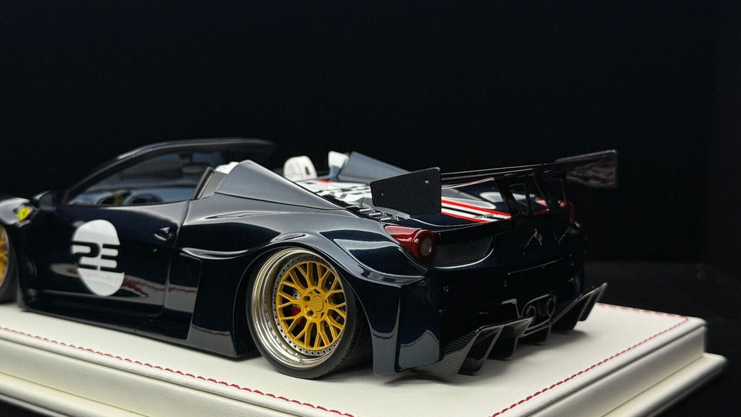 Ferrari 458 Spider GT LBWK (Metallic Blue)[Davis & Giovanni] 1/18 scale- 1 OF 1