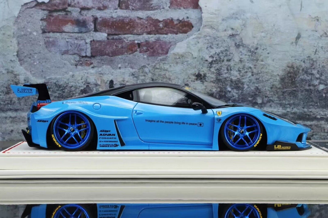 Ferrari 458 GT LBWK (Blue) [Davis & Giovanni] 1/18 scale