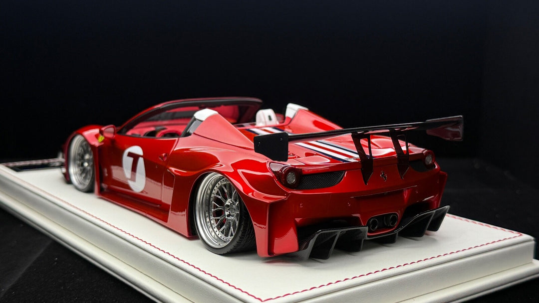 Ferrari 458 Spider GT LBWK (Metallic Red) [Davis & Giovanni] 1/18 scale- 1 OF 1