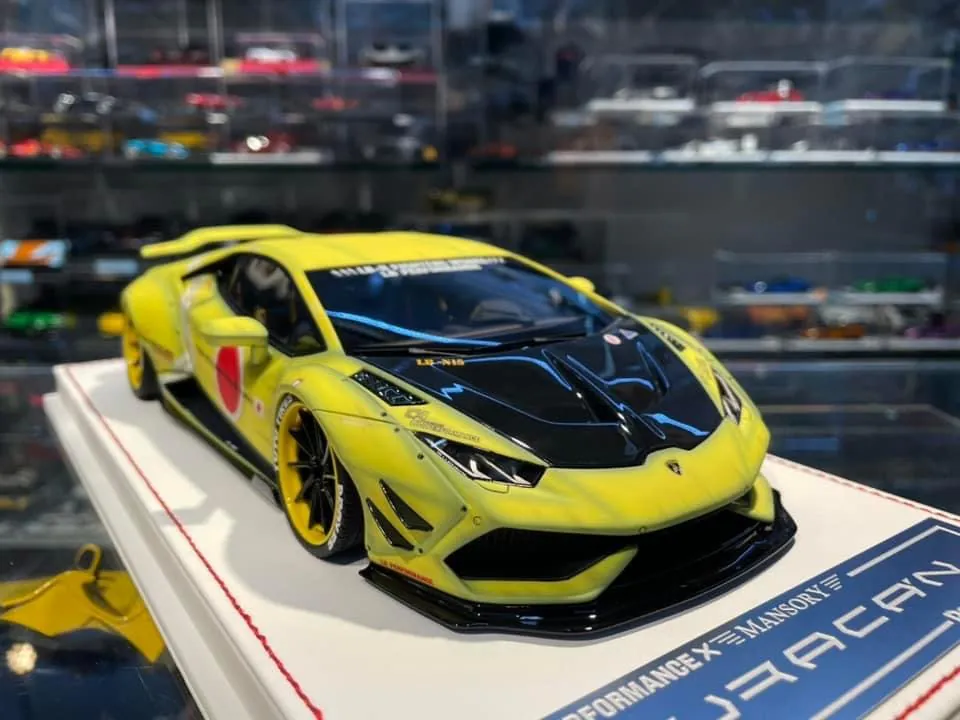 Lamborghini Huracan LBWK x Mansory (Matt Yellow ZF)[Davis & Giovanni] 1/18 scale