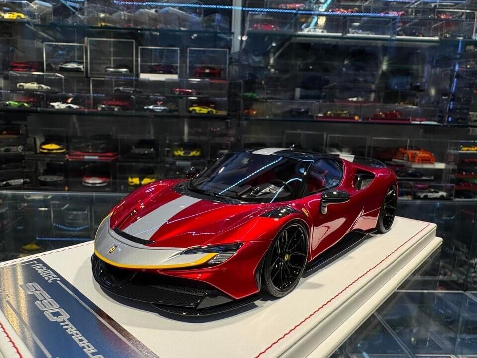 Ferrari SF90 Stradale NOVITEC (Metallic Red) [Davis & Giovanni] 1/18 scale