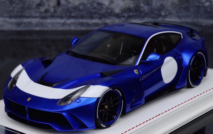 Ferrari F12 N-LARGO NOVITEC (Metallic Blue) [Davis & Giovanni] 1/18 scale