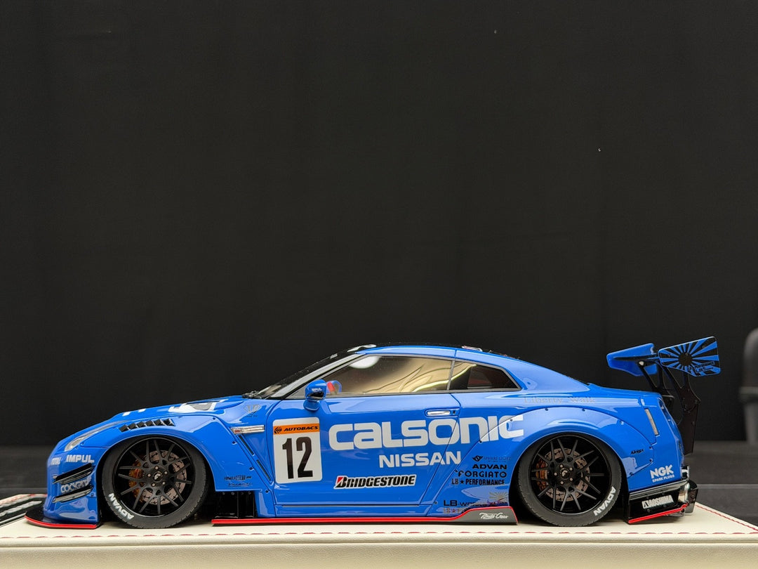 Nissan GT-R Type 2 LBWK (Blue/ CALSONIC Decals) [Davis & Giovanni] 1/18 scale