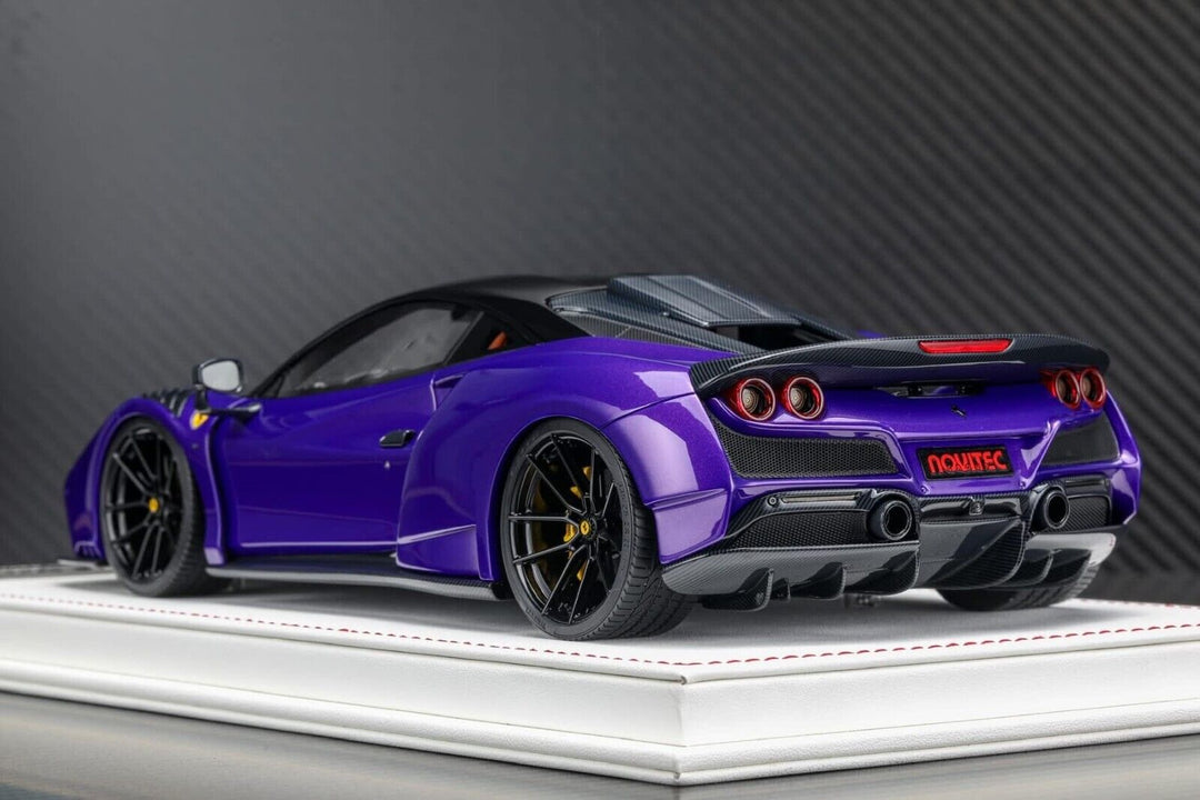 Ferrari F8 Tributo N-LARGO NOVITEC (Met Purple) [Davis & Giovanni] 1:18 scale