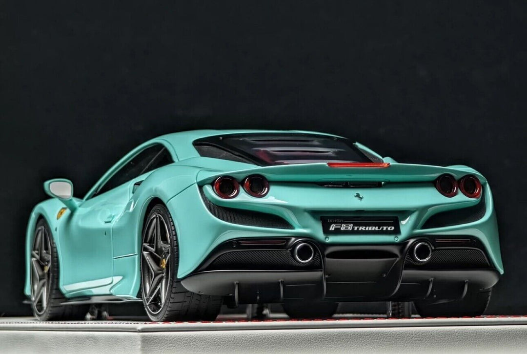 Ferrari F8 Tributo (Tiffany Blue) [Davis & Giovanni] 1/18 scale