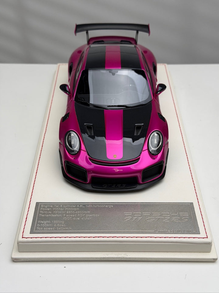 Porsche 911 GT2 RS (Flash Pink) [Davis & Giovanni] 1/18 scale