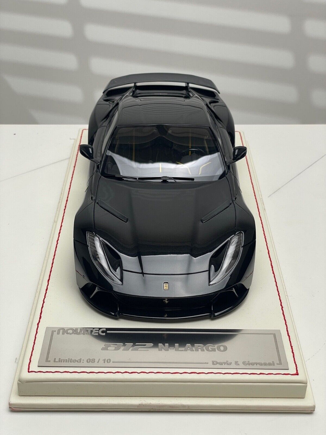 Ferrari 812 N-LARGO NOVITEC (Nero Daytona) [Davis & Giovanni] 1:18 scale