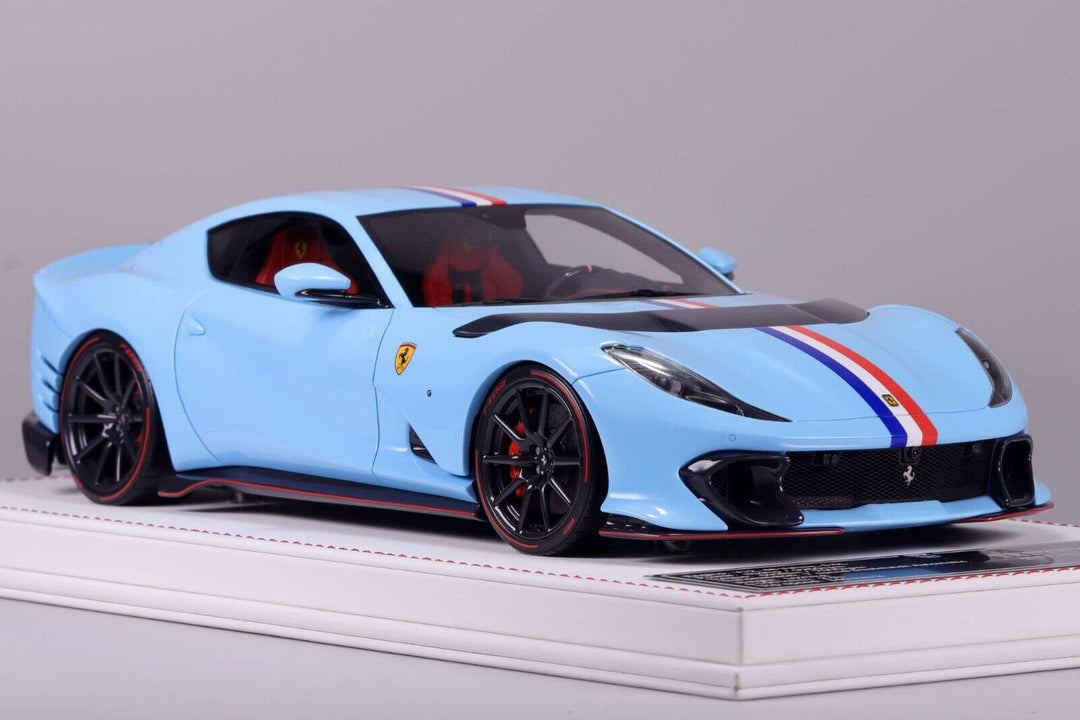 Ferrari 812 Competizione (Baby  Blue) [Davis & Giovanni] 1/18 scale