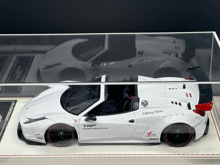 Ferrari 458 Spider LBWK (White) [Davis & Giovanni] 1:18 scale