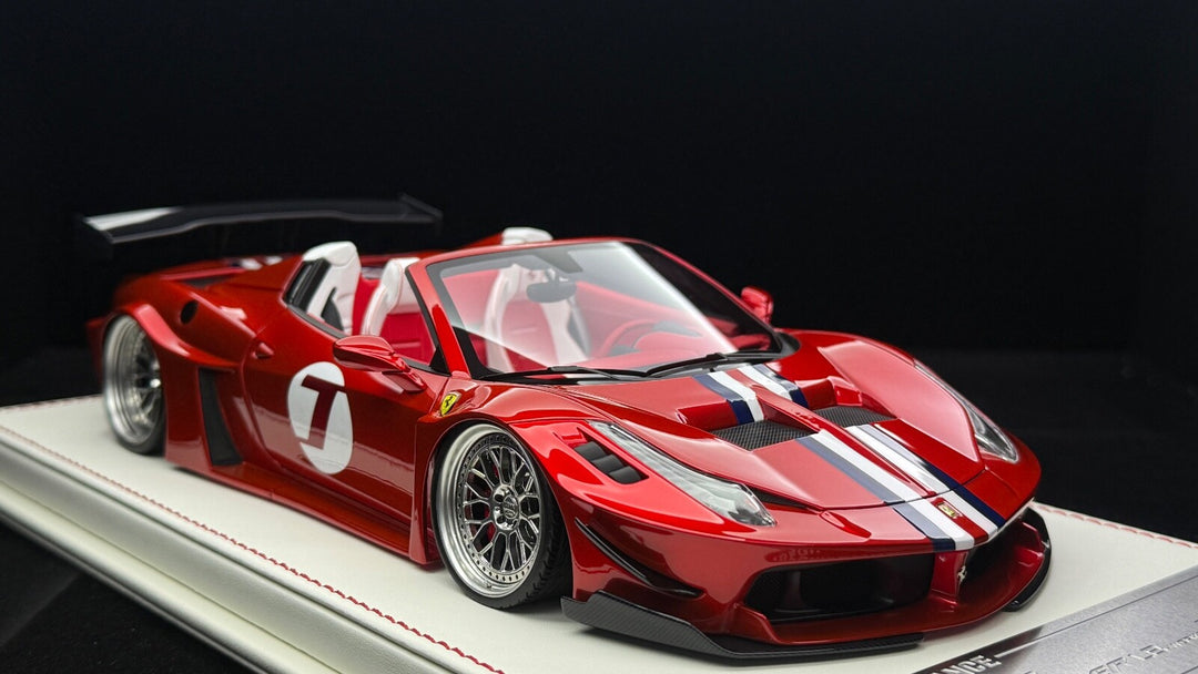 Ferrari 458 Spider GT LBWK (Metallic Red) [Davis & Giovanni] 1/18 scale- 1 OF 1