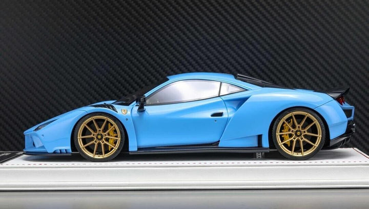 Ferrari F8 Tributo N-LARGO NOVITEC (Baby Blue) [Davis & Giovanni] 1:18 scale