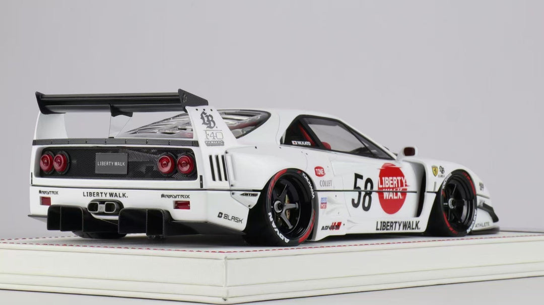 Ferrari F40 Competizione LBWK (White LBWK Livery) [Davis & Giovanni] 1/18 scale