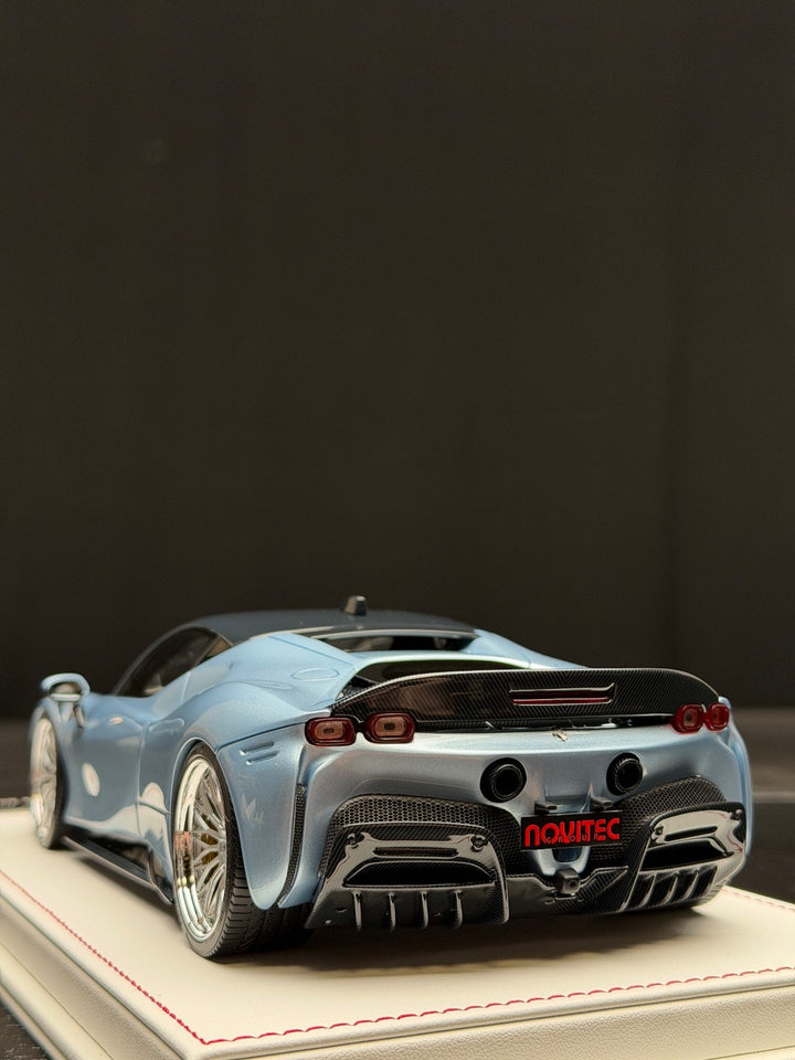 Ferrari SF90 Stradale NOVITEC (Ice Blue) [Davis & Giovanni] 1:18 scale