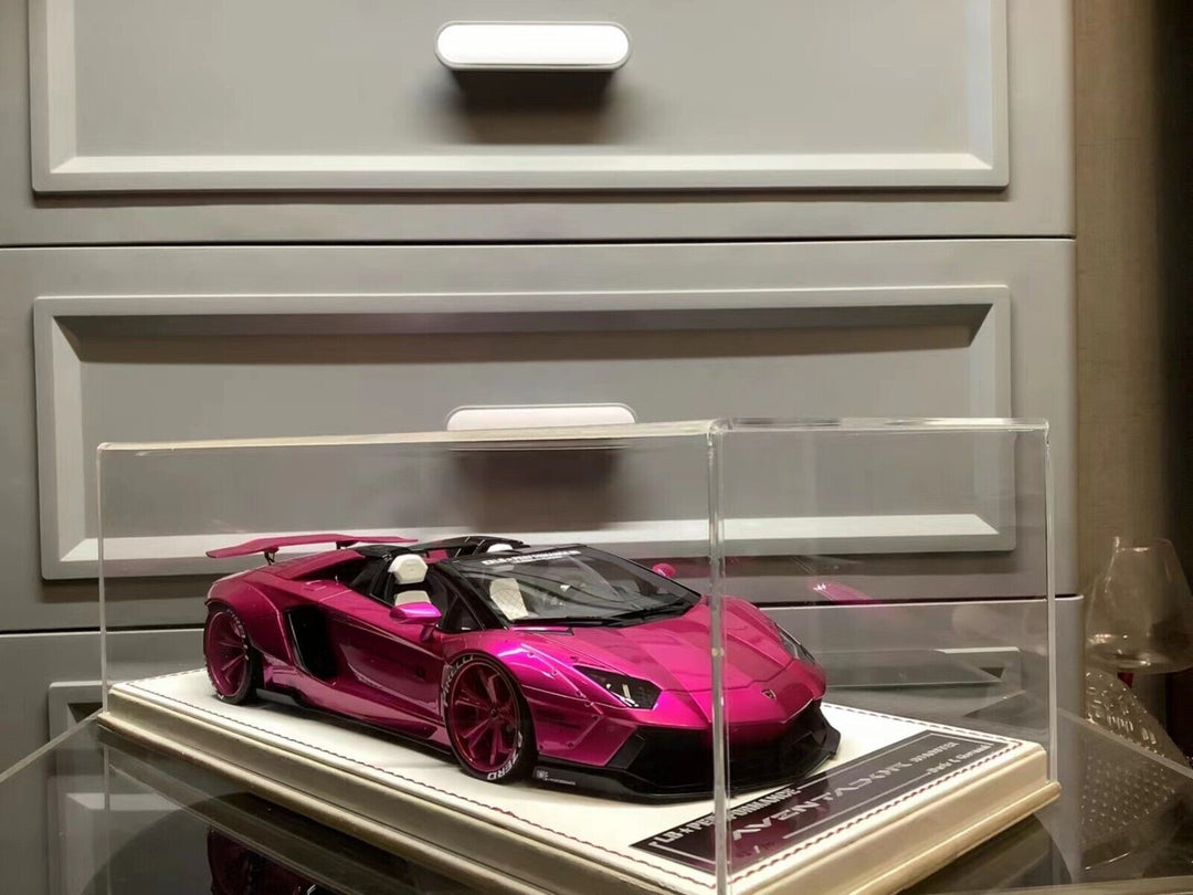 Lamborghini Aventador Roadster LBWK (Flash Pink) [Davis & Giovanni] 1/18 scale