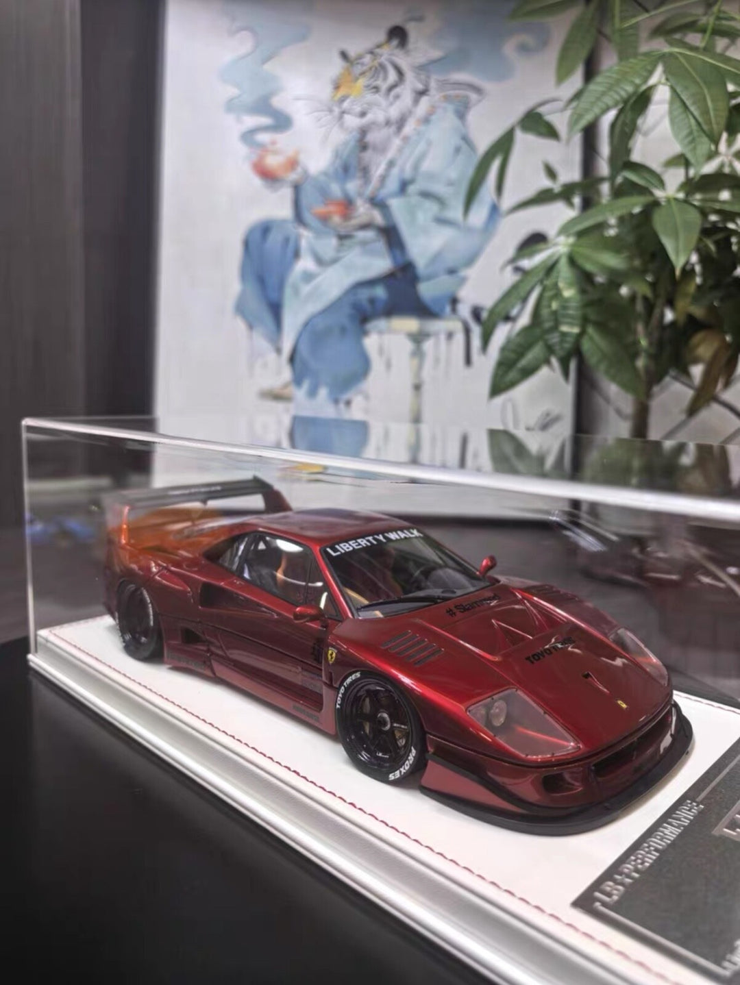 Ferrari F40 LBWK (Metallic Dark Red) [Davis & Giovanni] 1:18 scale