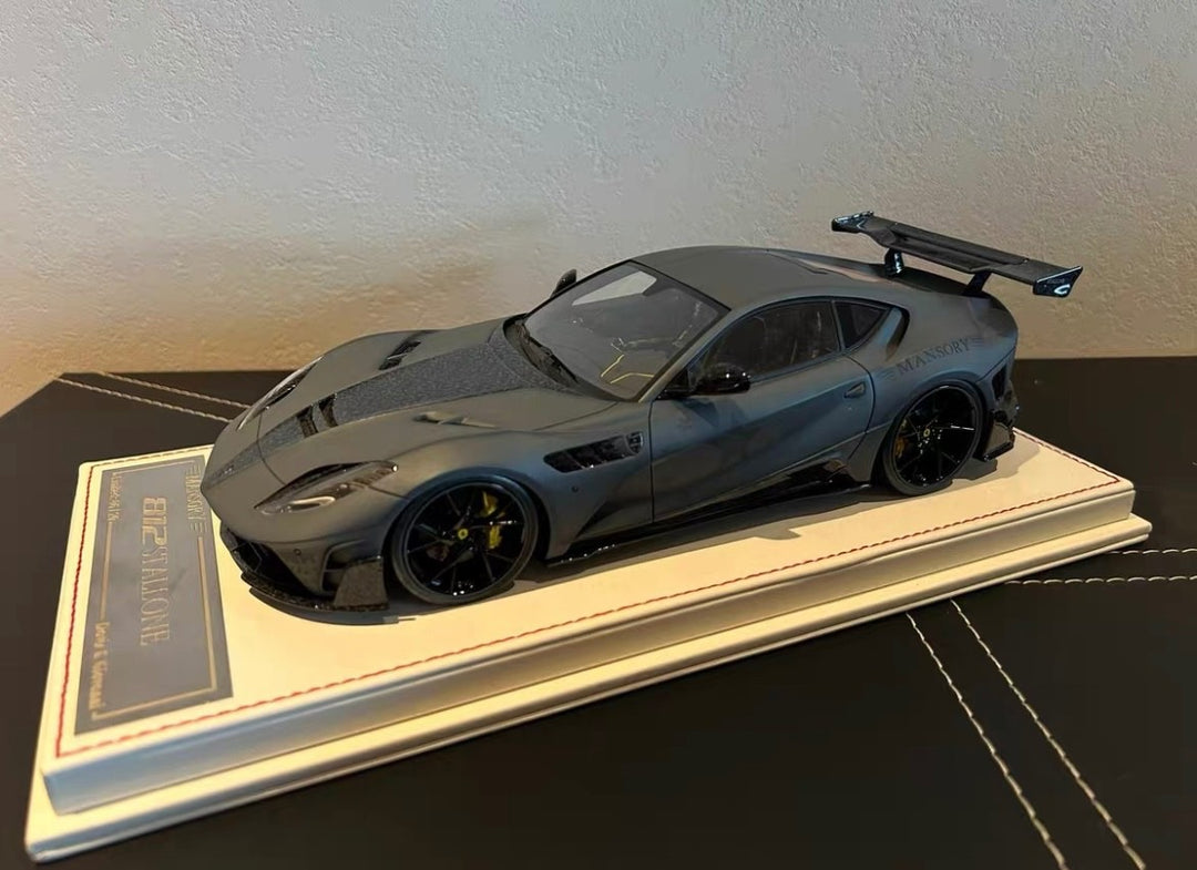 Ferrari 812 Stallone Mansory (Matte Dark Gray) [Davis & Giovanni] 1:18 scale