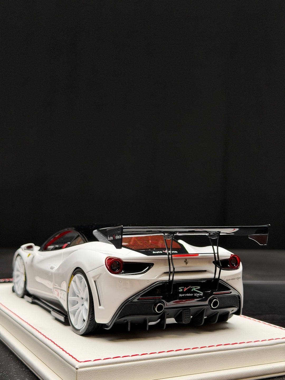 Ferrari 488 GTB SVR (White) [Davis & Giovanni] 1:18 scale - 1 OF 1