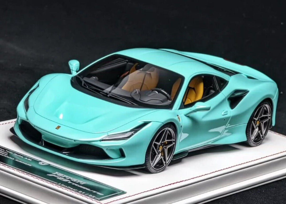 Ferrari F8 Tributo (Tiffany Blue) [Davis & Giovanni] 1/18 scale