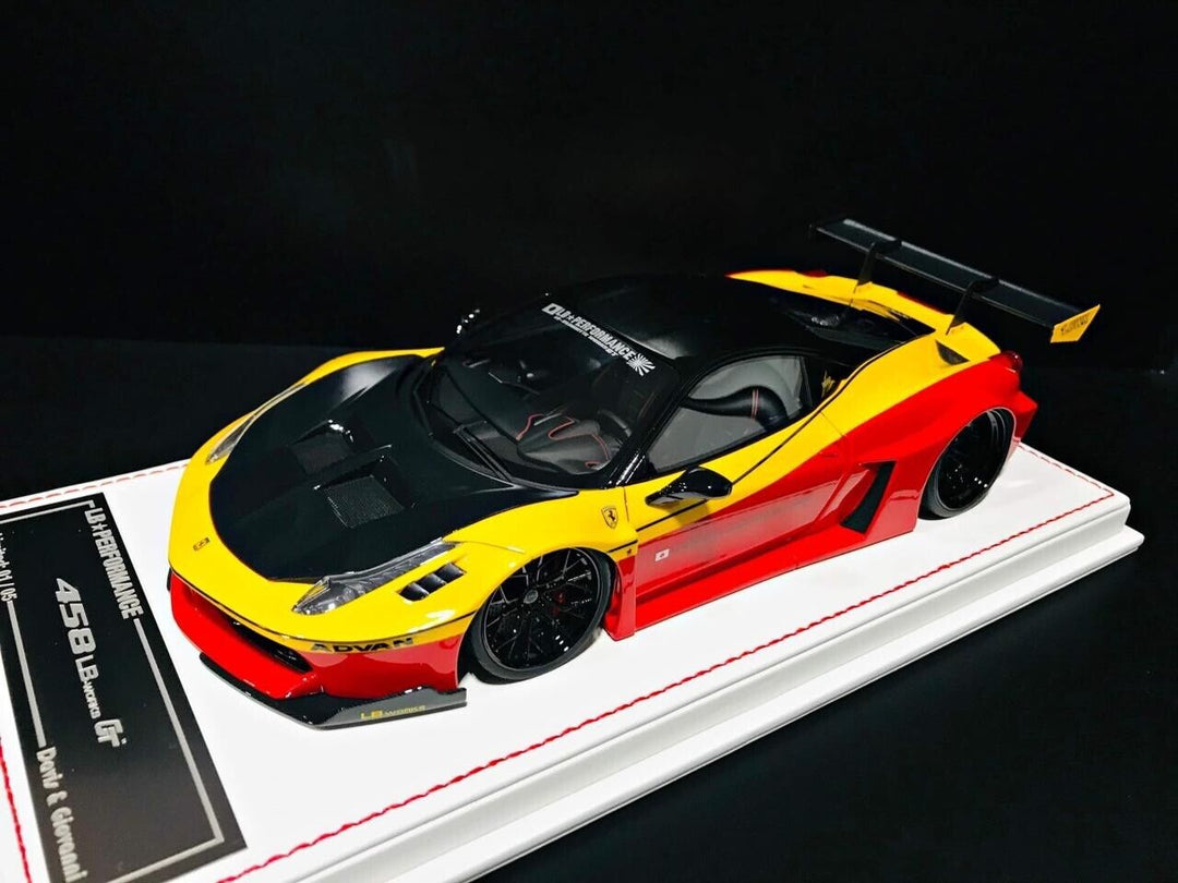 Ferrari 458 GT LBWK (Red/ Yellow ADVAN) [Davis & Giovanni] 1/18 scale