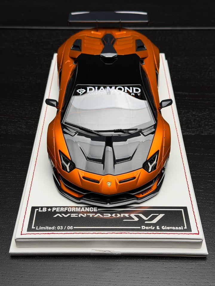 Lamborghini Aventador SVJ LBWK (Mat Chrome Orange) [Davis & Giovanni] 1:18 scale