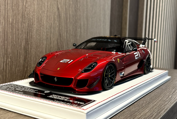 Ferrari 599XX EVO (Metallic Red w/ Russian Crest) [Davis & Giovanni] 1:18 scale