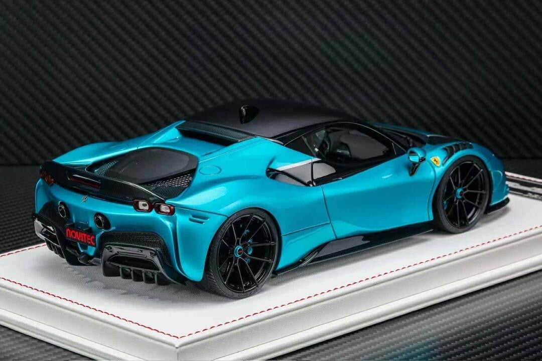Ferrari SF90 Stradale NOVITEC (Metallic Blue) [Davis & Giovanni] 1:18 scale