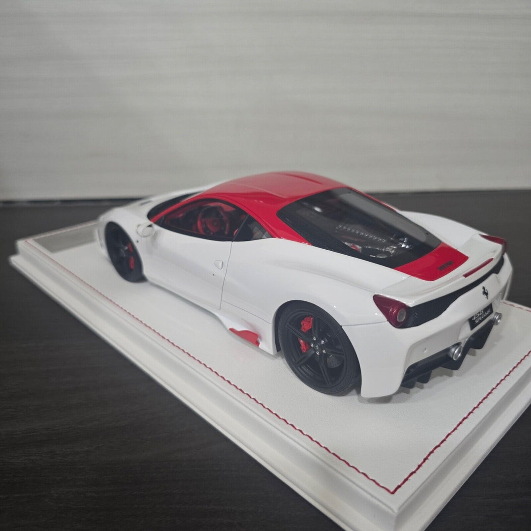 Ferrari 458 Speciale (White/ Red) [Davis & Giovanni] 1:18 scale