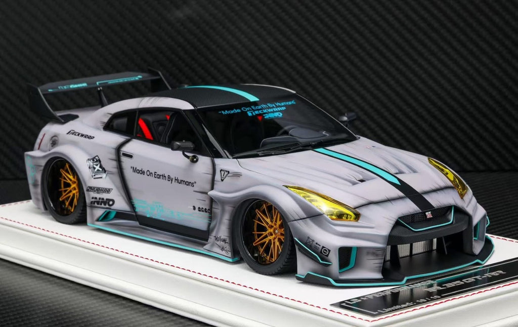 Nissan R35 GT-RR LBWK (Matte Gray Zero Fighter) [Davis & Giovanni] 1:1