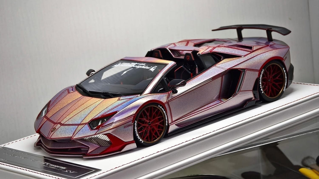 Lamborghini Aventador Roadster (Fantasy Pink TRON) [Davis & Giovanni] 1:18 scale