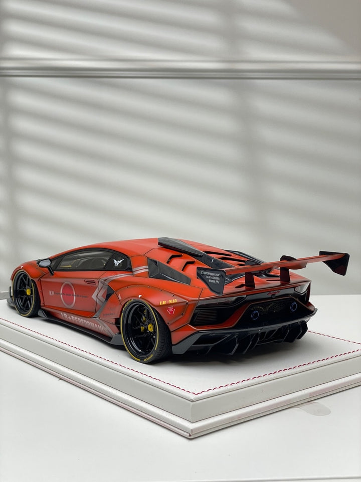 Lamborghini Aventador SVJ LBWK (Orange, Zero Zen) [Davis & Giovanni] 1:18 scale